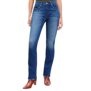 LOFT Curvy Bootcut in Vintage Wash Denim Jeans Size 12P